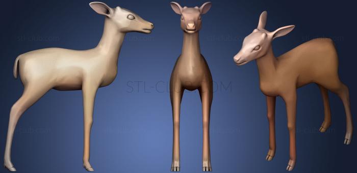 3D model DEER LOWPOLY (STL)